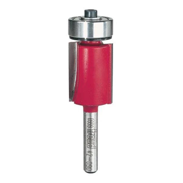 Flush Trim Router Bit - Shank:1/4" - Diameter:3/4" - Cutting Length:1"